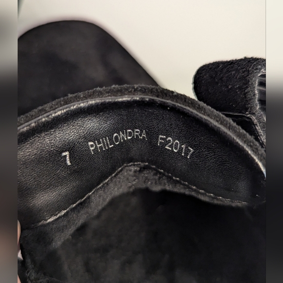 Valdini black suede shoes 7US - Picture 6 of 6